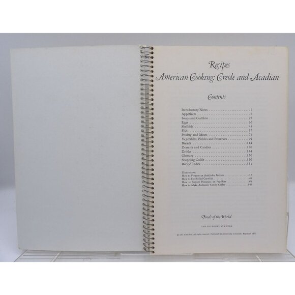 American Cooking Creole And Acadian Recipes Cookbook Time Life  Vintage 1971 - Picture 3 of 7